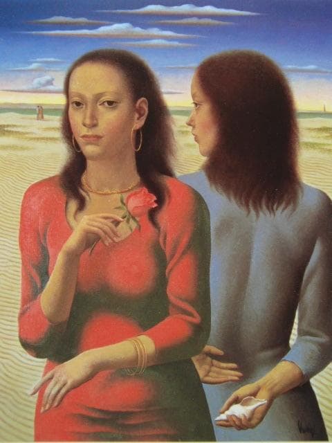 國領經郎、【微風】、新品高級額 額装付、希少画集画、状態良好