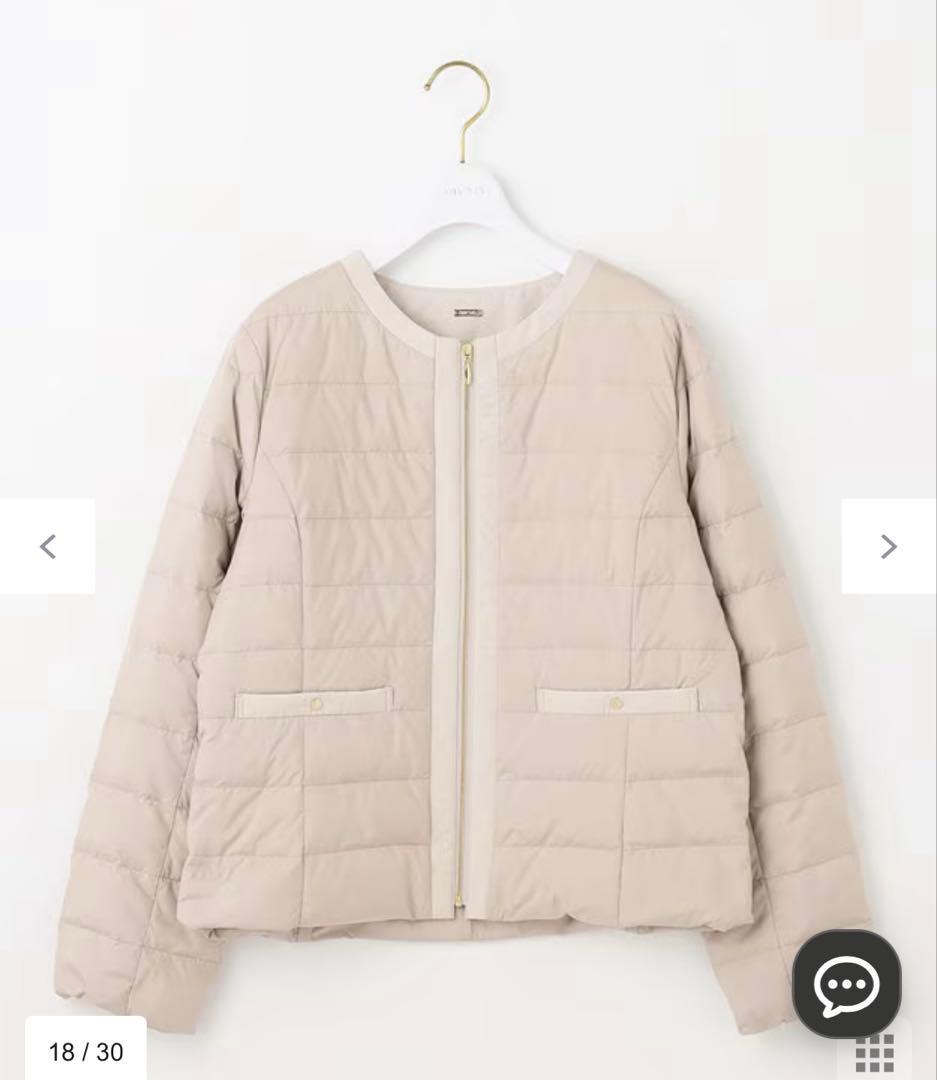 ベージュ ダウンジャケット XSサイズ　anysis