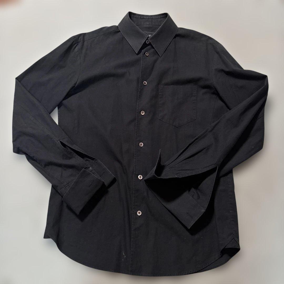 値下げ　ナンバーナイン　黒 長袖シャツ
