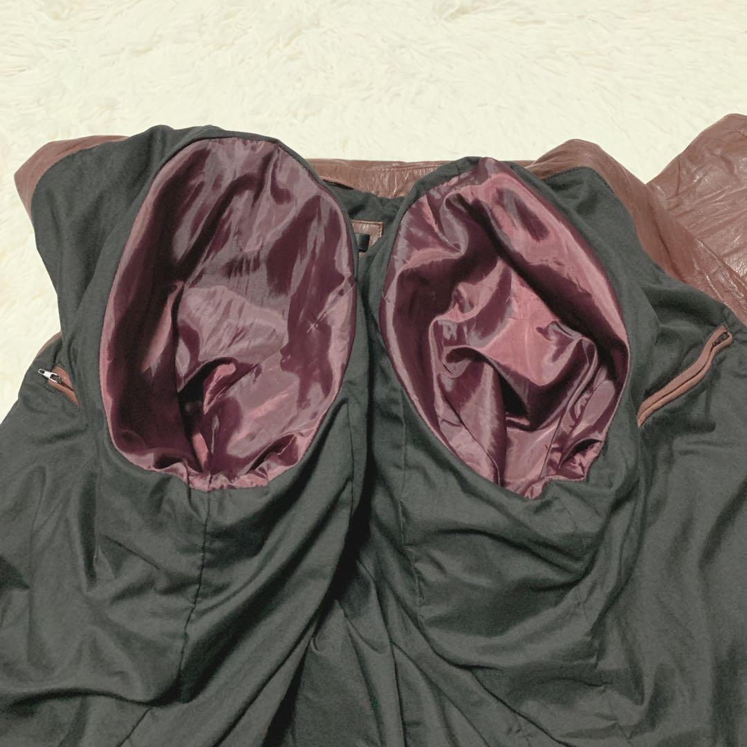 美品】リューグーレザー ライダースジャケット ラムレザー XL 【美品