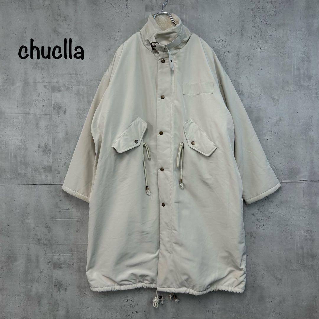 ゆ chuclla チュクラ ワーク ミリタリー コート ボア ロング