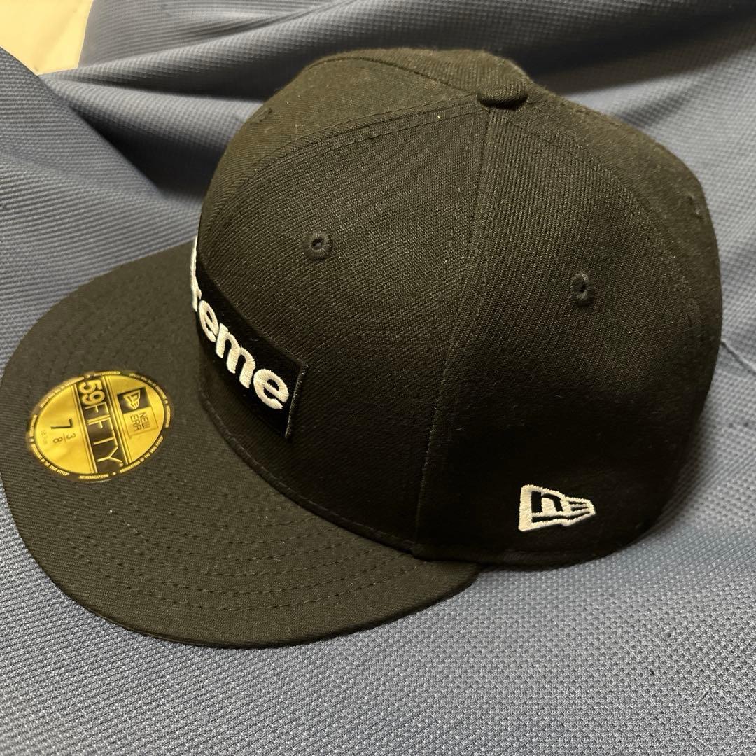シュプリーム ニューエラ ホワイトソックス ブラック キャップ 7 3/8