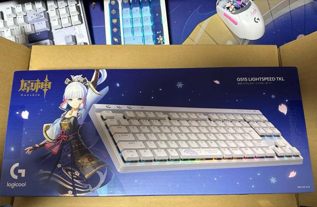 G515 LIGHTSPEED TKL 原神コラボキーボード 本体 神里綾華