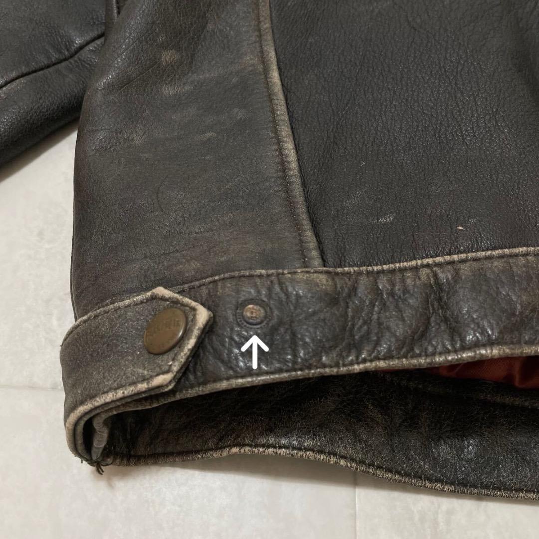 PARK MILLER レザージャケット 本革 牛革 90s ライダース - メルカリ