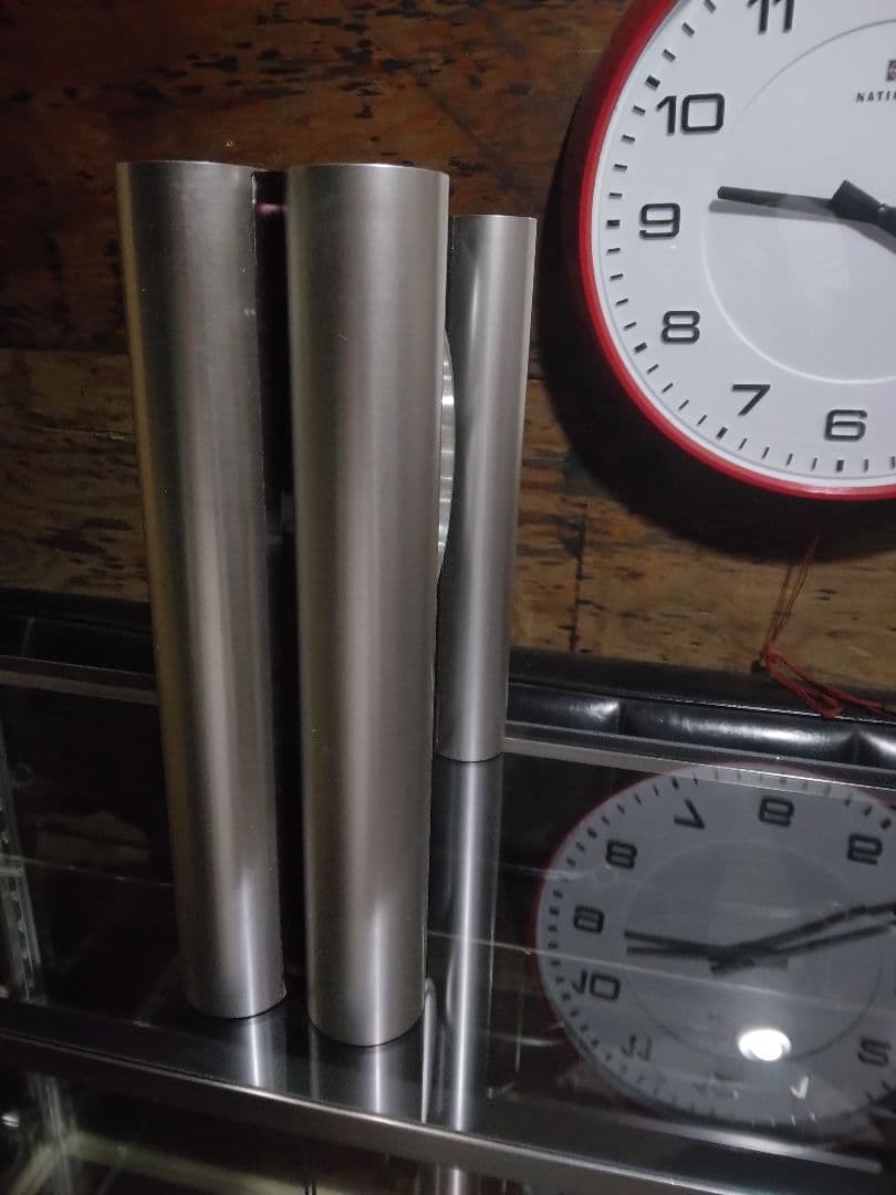 70年代 ミッドセンチュリー SEIKO セイコー 置時計 運針 無音 メタル