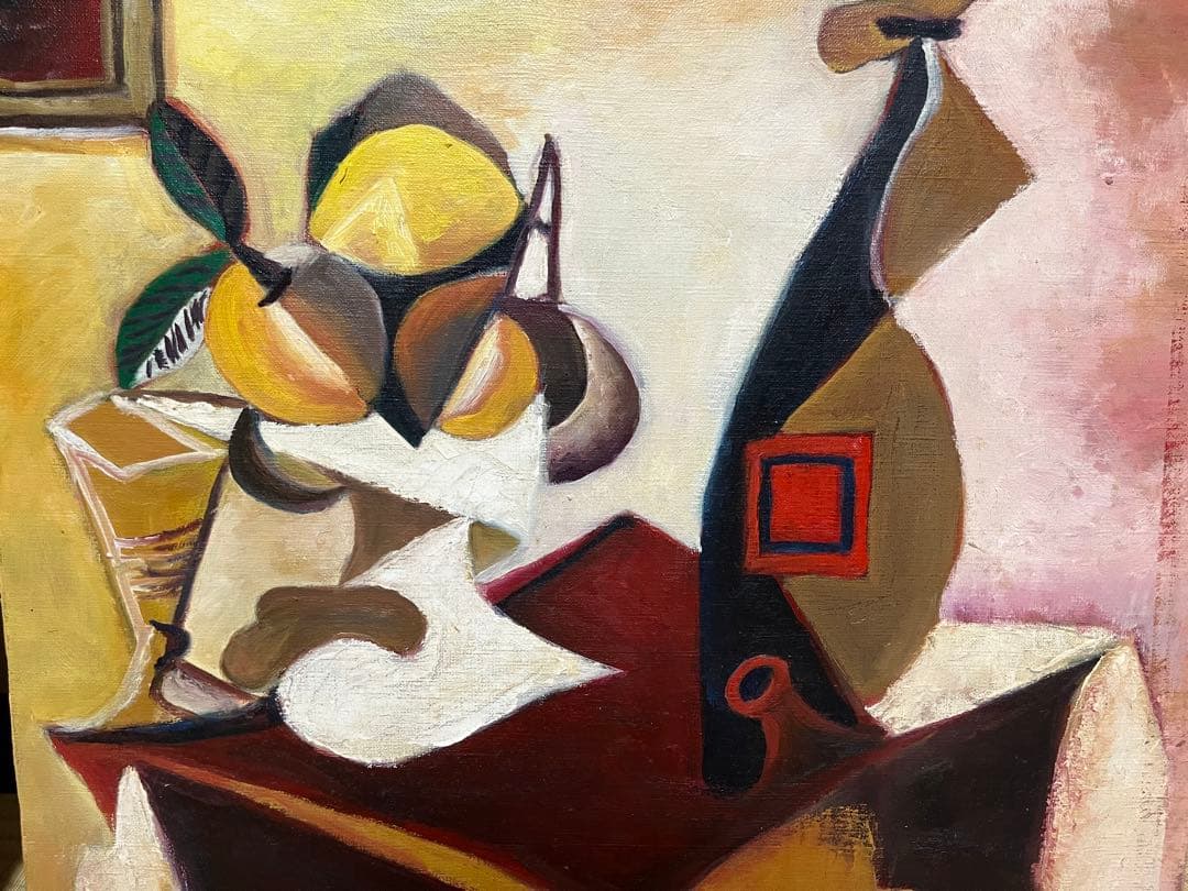 油彩画　ピカソの模写 Yahoo!オークション - 模写 パブロ ピカソ Picasso 泣く女 複製 絵画