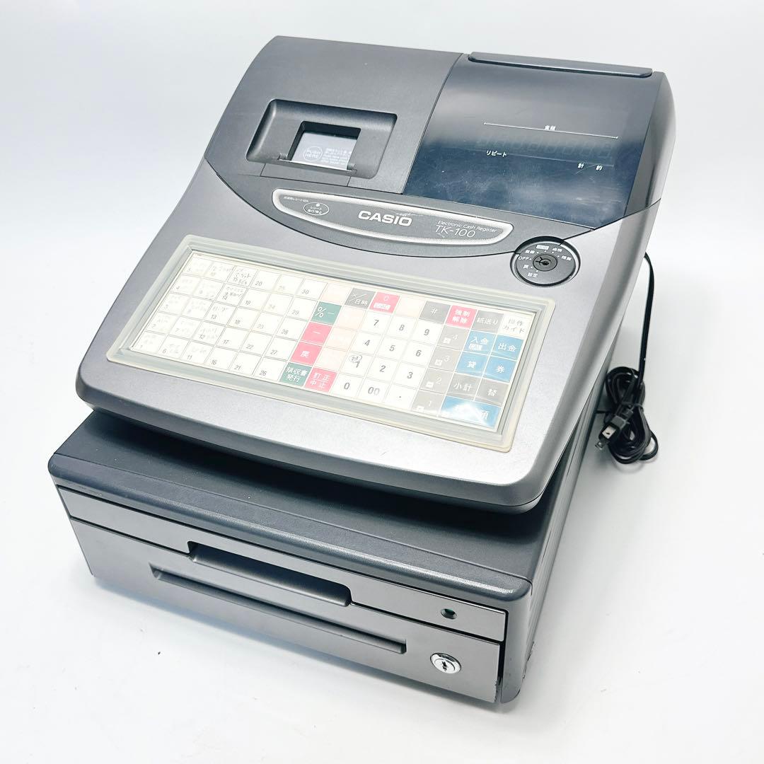 カシオ レジスター TK-100 CASIO Amazon | カシオ レジスター 4部門 飲食店向け 小型 ドロア TK-400-BK