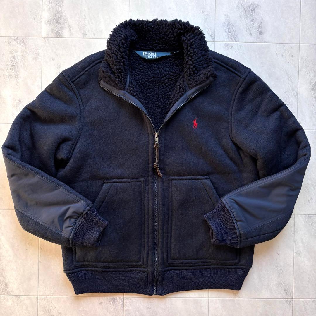 【超希少】ポロバイラルフローレン パイルジャケット ポニー刺繍 短丈 00s M POLO RALPH LAUREN（ポロ・ラルフローレン） ポニー刺繍 チェック