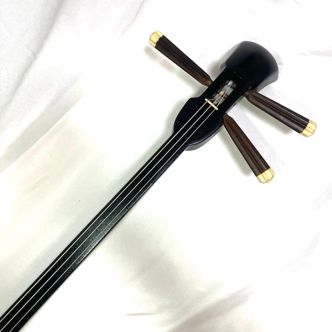 三線 沖縄 強化張り 本革 蛇革 ハードケース 付属品 和楽器 初心者