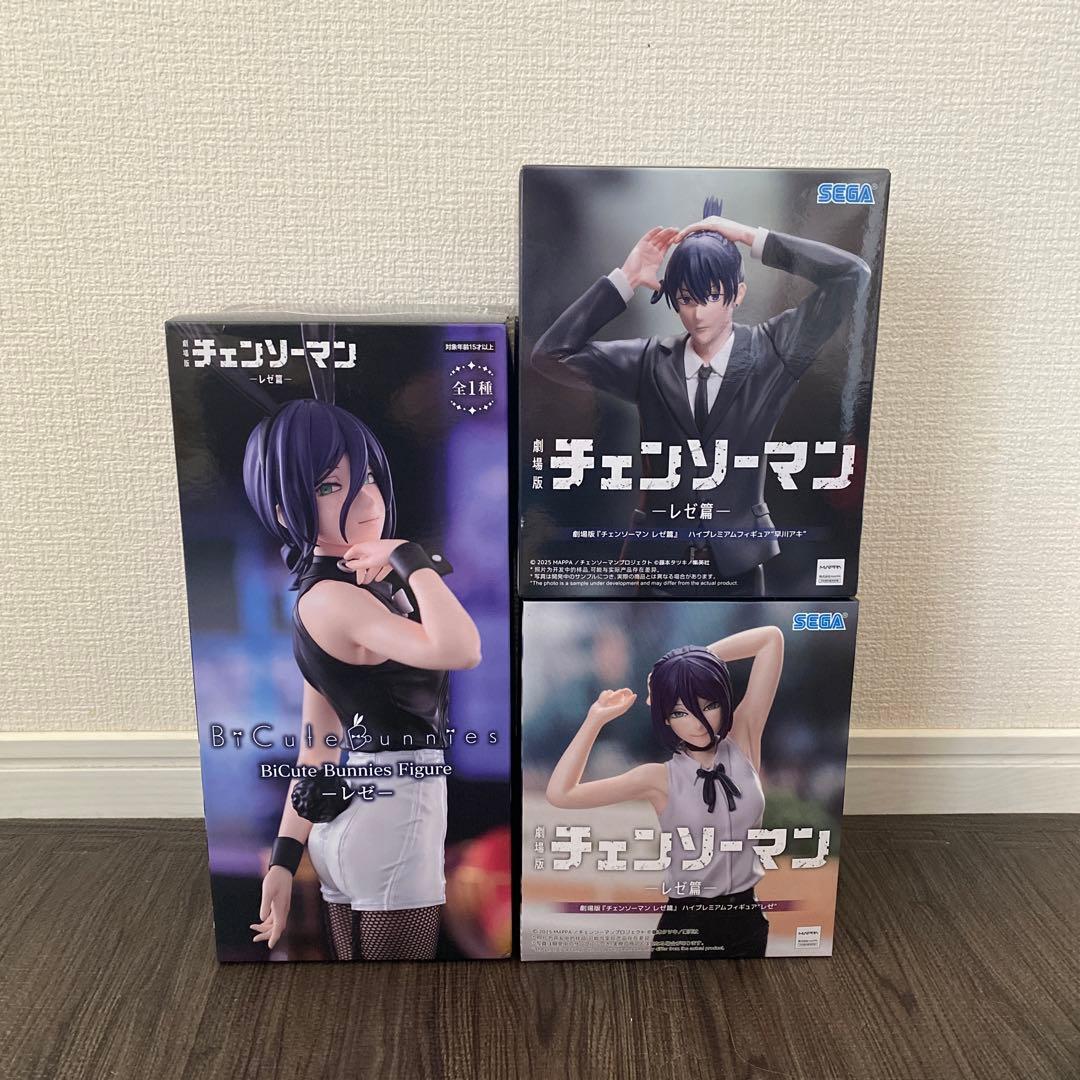 チェンソーマン　レゼ篇　レゼ　早川アキ　フィギュア3点セット Amazon | 早川アキ フィギュア 劇場版「チェンソーマン レゼ篇」ハイ