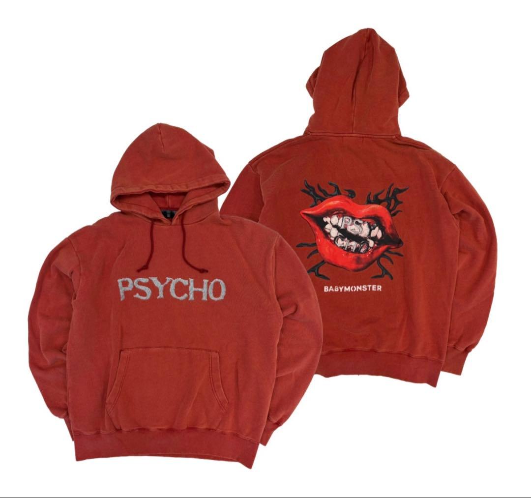 K*S様 公式 ベビモン PSYCHO サイコ フーディー パーカー 赤 M