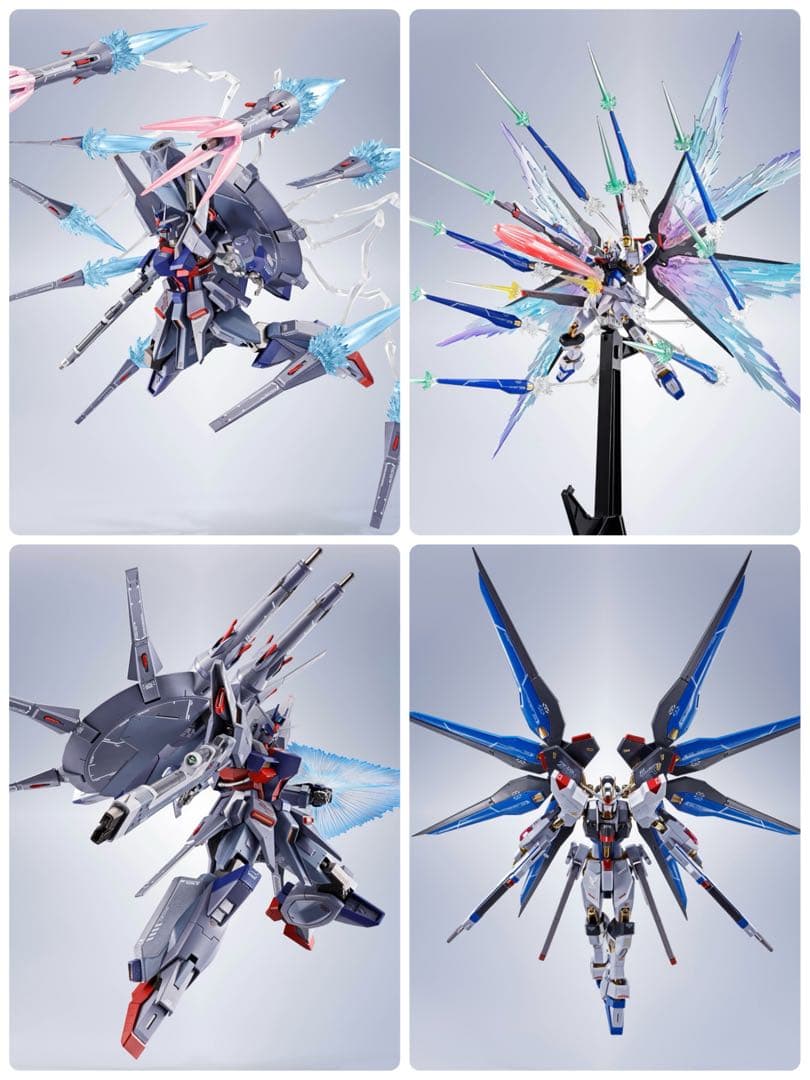 メタルロボット魂 ストライクフリーダム & 光の翼 & レジェンド 3種SET 大ボリュームの光の翼が付属！『機動戦士ガンダムSEED DESTINY』METAL