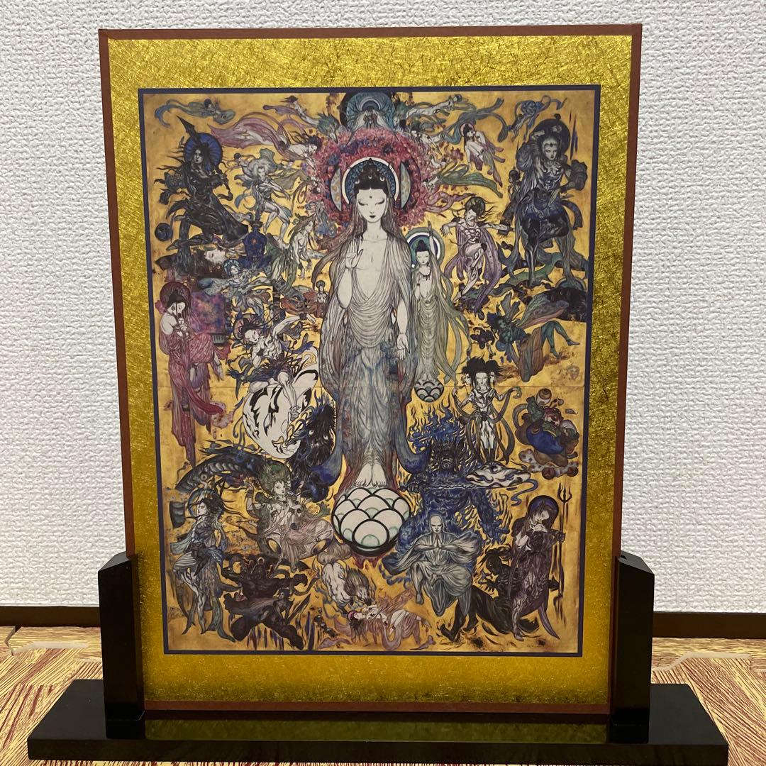 ナ*Ꮠ様 天野喜孝　法華経画色紙