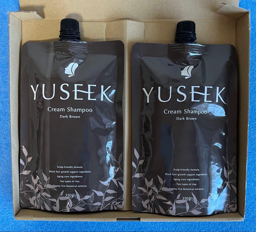 YUSEEK Cream Shampoo ダークブラウン 350g