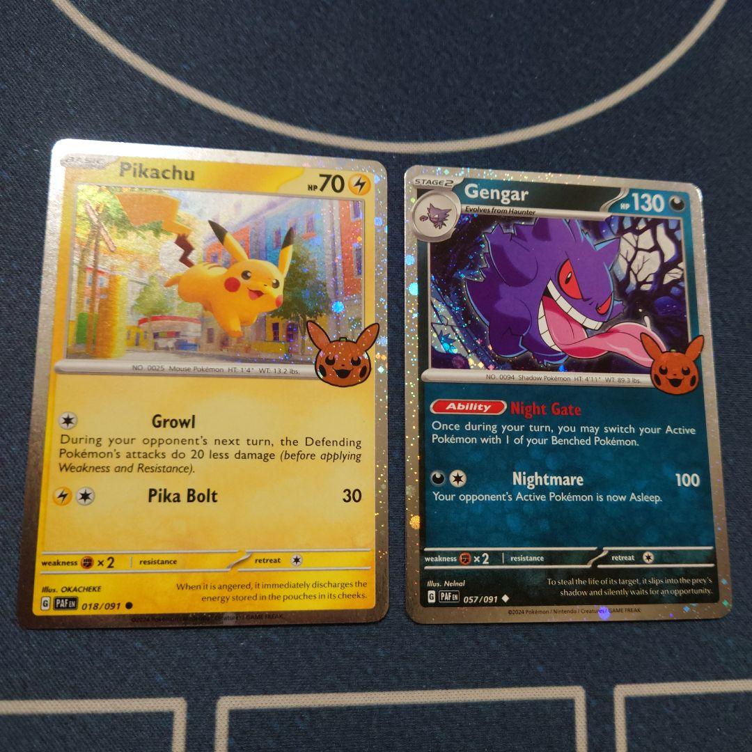 ポケモンカード 海外版 ハロウィン ピカチュウ、ゲンガー 2枚セット