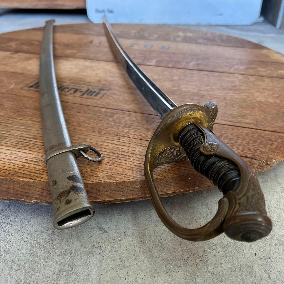 観賞用】古道具 模造刀 骨董品 日本軍 装品 インダストリアル アンティーク