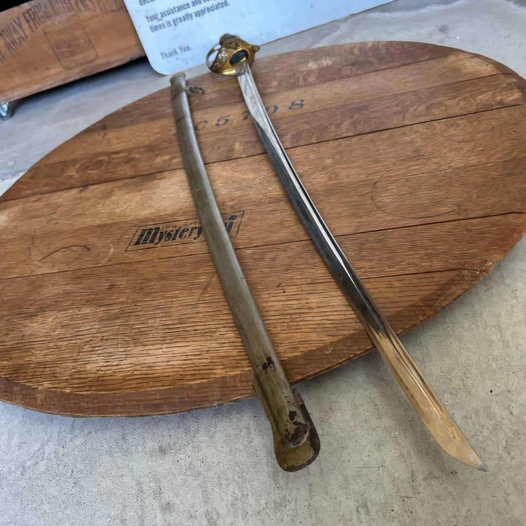 観賞用】古道具 模造刀 骨董品 日本軍 装品 インダストリアル アンティーク