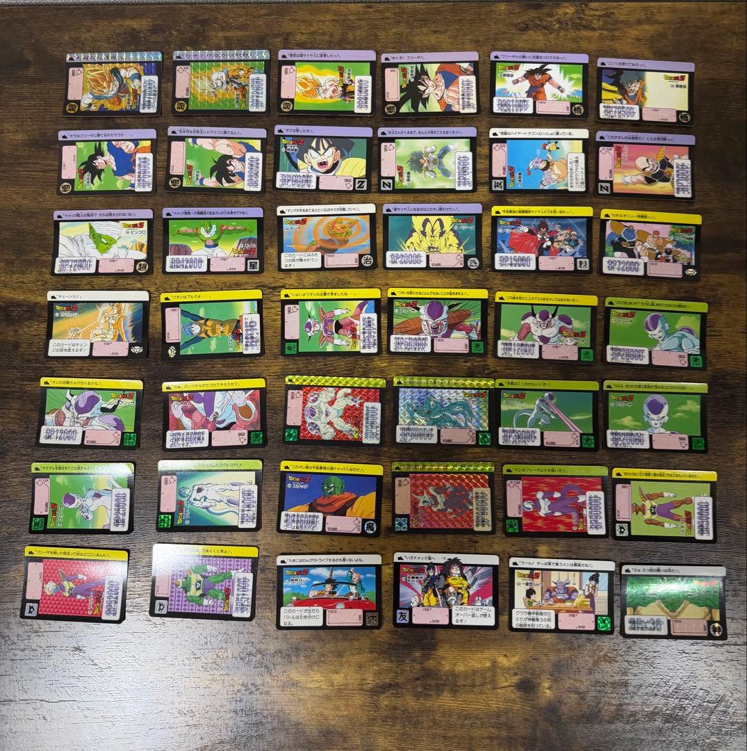 1991年製　全初版　本弾　第8弾　ドラゴンボールカードダス　コンプ　全42種 懐かしい…！「ドラゴンボール カードダス」が描き下ろし新規カード含む