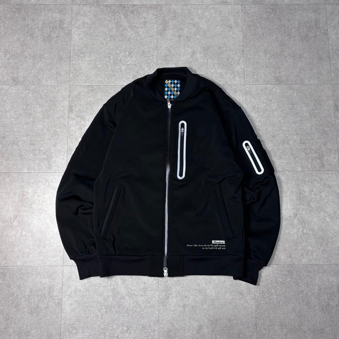 RUSSELUNO ラッセルノ サイズ5 ブルゾンジャケット 裏起毛ゴルフウェア