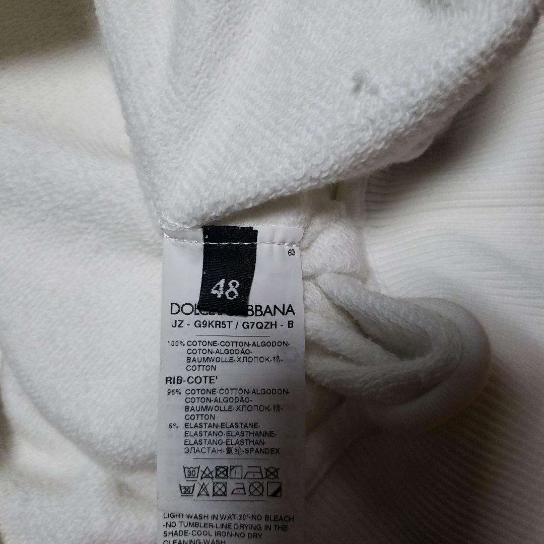 3回試着 ドルチェ&ガッバーナ パーカー ホワイト サイズ48 L - メルカリ