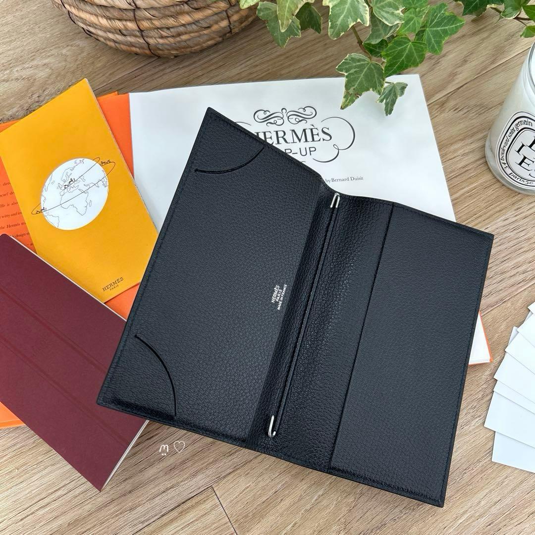 HERMES エルメス アジェンダヴィジョン 手帳カバー ブラック黒ノワール