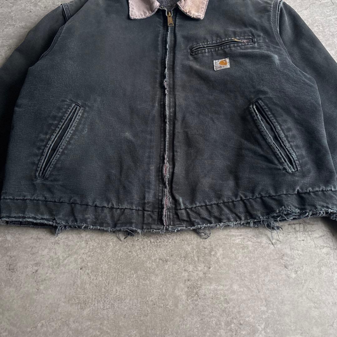 90's USA製□carhartt【L】デトロイトジャケット フェード 襤褸 - メルカリ