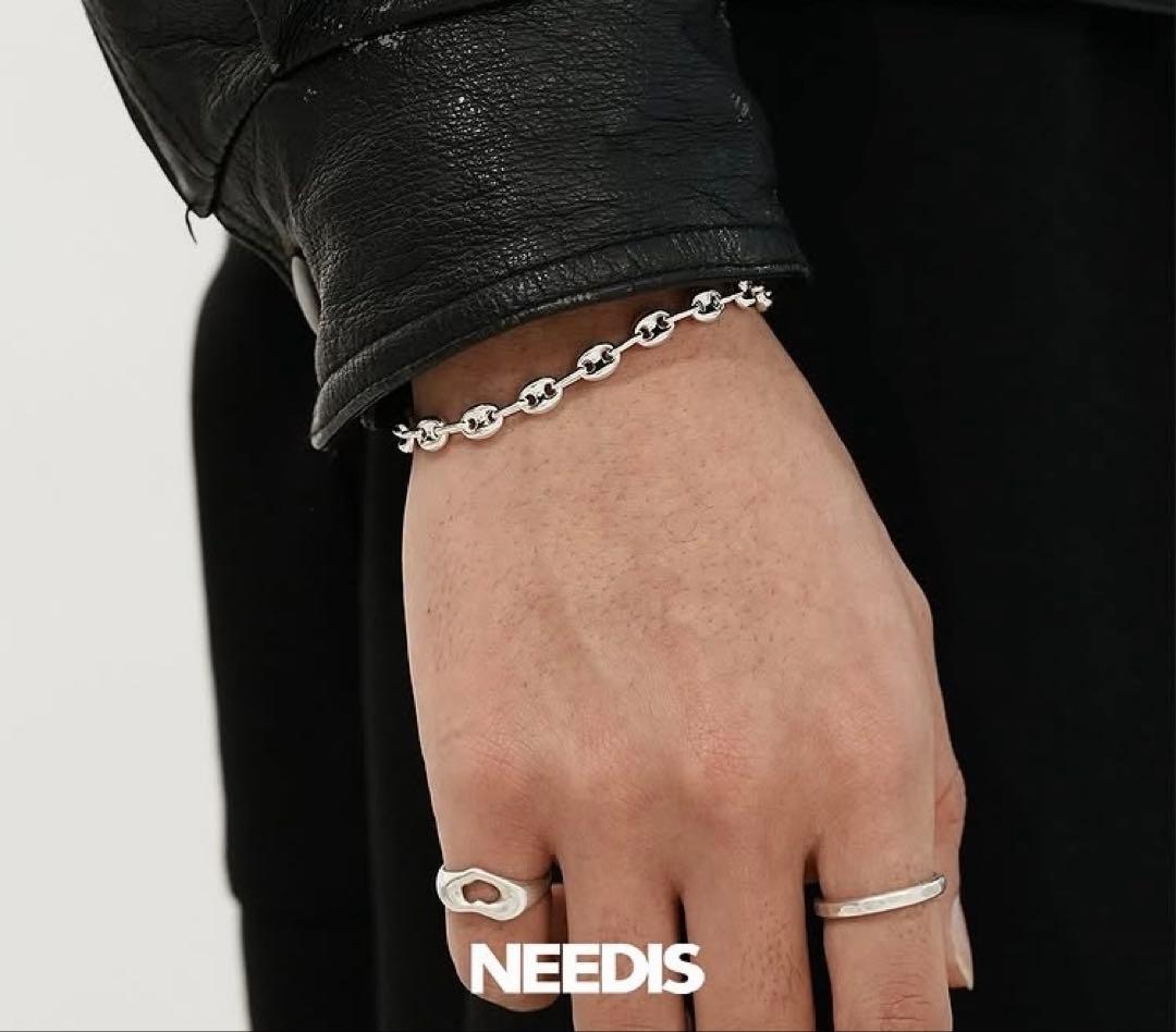 NEEDIS “NEW YORK” クラシックチェーンブレスレット 6.0mm