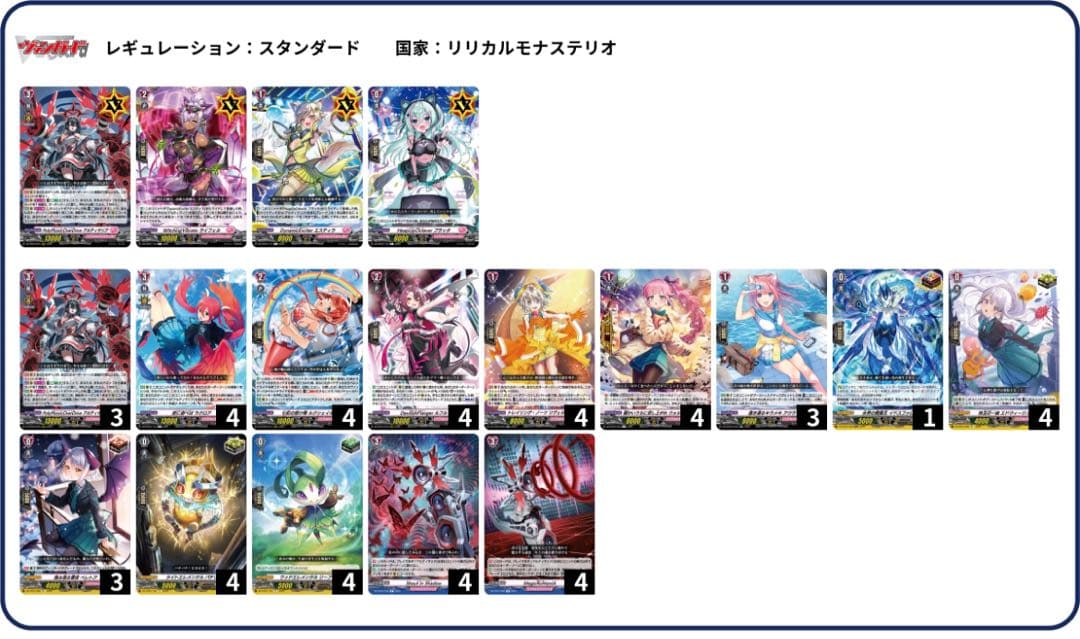 ヴァンガード リリカルモナステリオ　アルティサリア　デッキ 美しい翅は魂を縛る。それはまるで呪いのように。 ｜ 「カードファイト