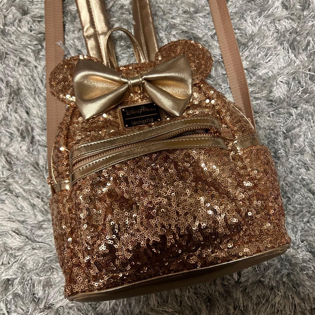 Disney ラウンジフライ リュック ピンクゴールド