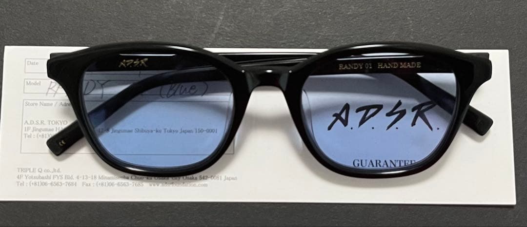 ADSR RANDY 01 (Blue) ファッションメガネ