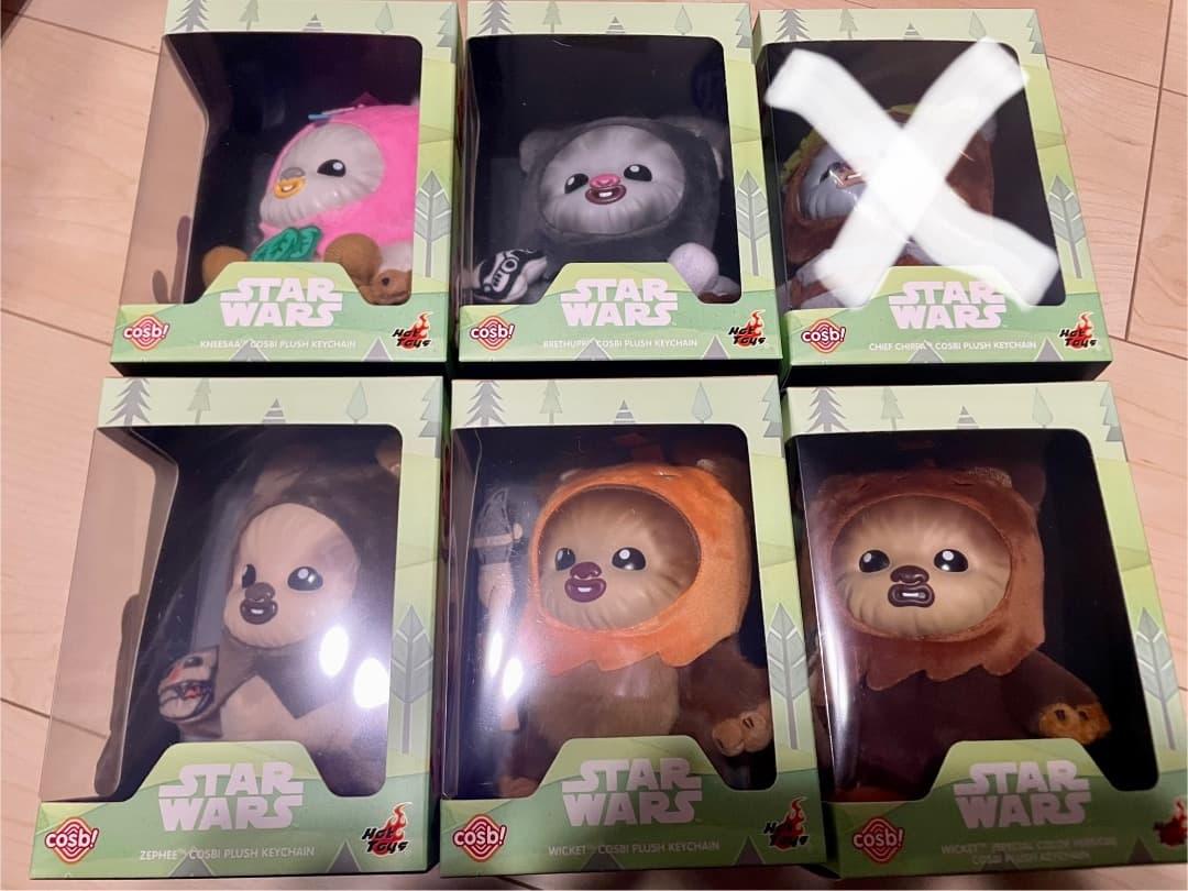 ［限定］Ewoks Star Wars Cosbi Plush Keychain 限定］Ewoks Star Wars Cosbi Plush Keychain ホットトイズ ZAKKA