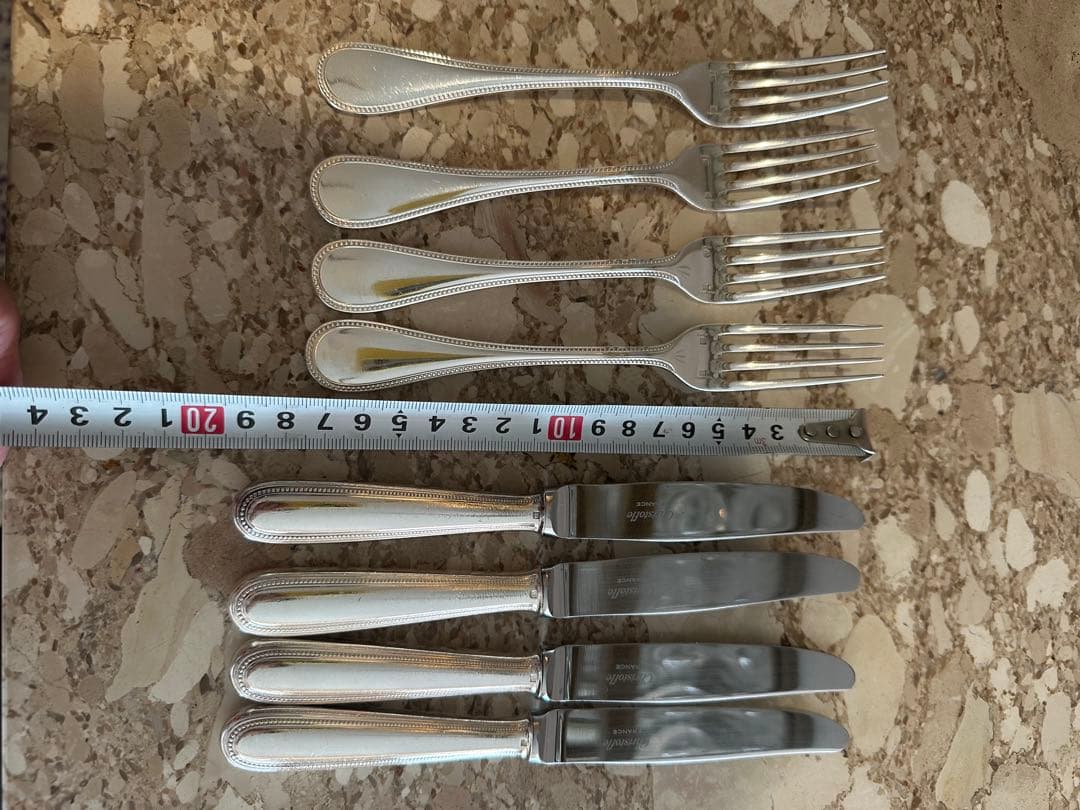 クリストフルテーブルナイフとフォーク4本セット