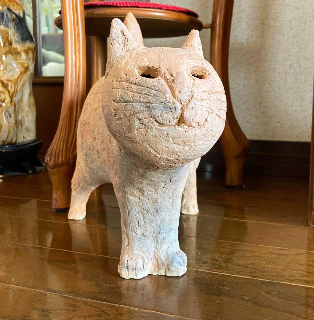 ◇猫のオブジェ 赤茶色 テラコッタ造り 一点物◇ 楽天市場】送料無料 テラコッタの ツイン ネコの置物 : 園芸百貨店