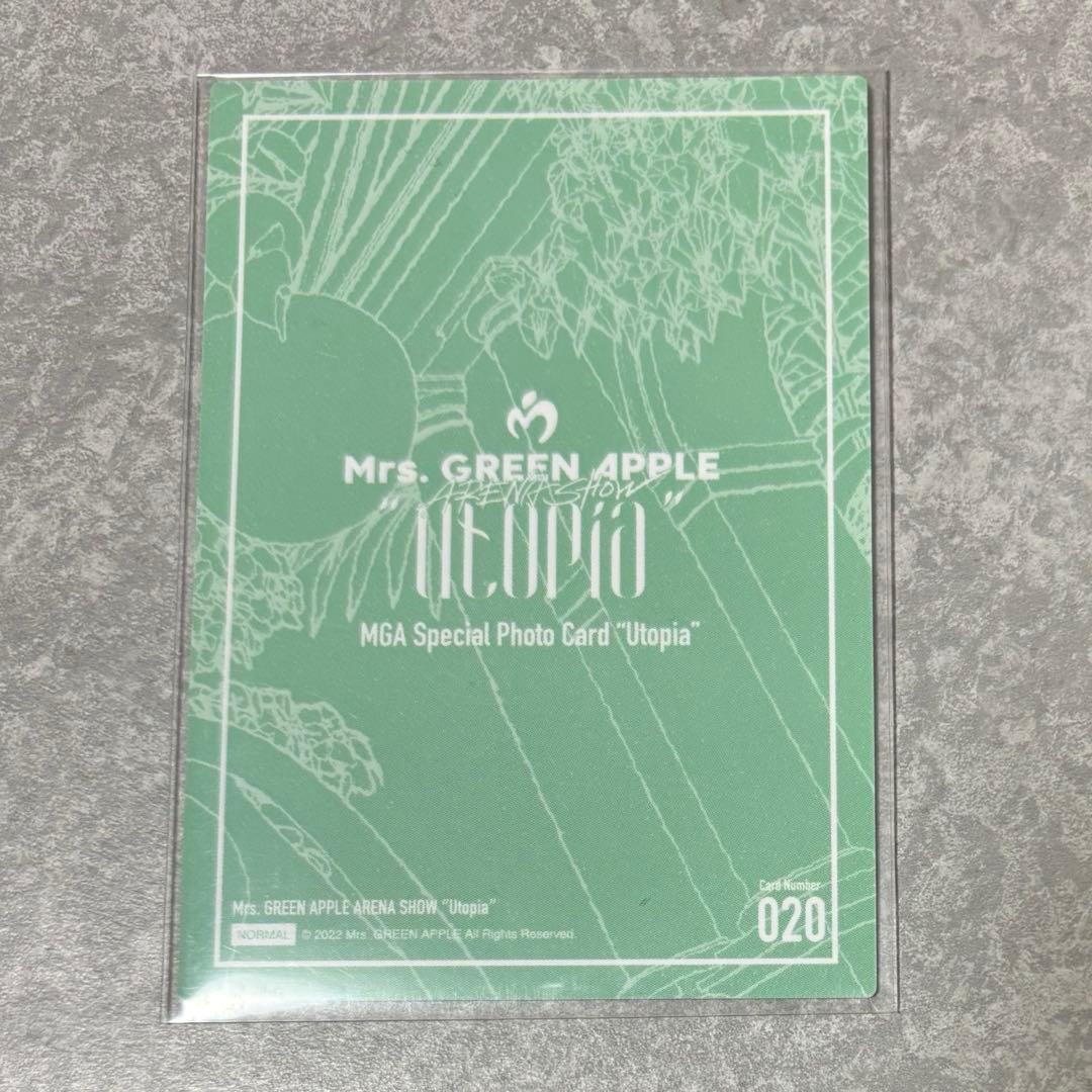 Mrs. GREEN APPLE フォトカード 若井滉斗 大森元貴Utopia - メルカリ