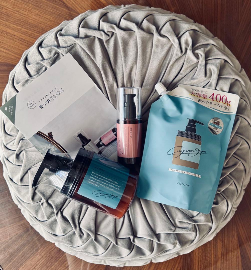 #cocone クレイクリームシャンプー本体+詰替+オイルセット
