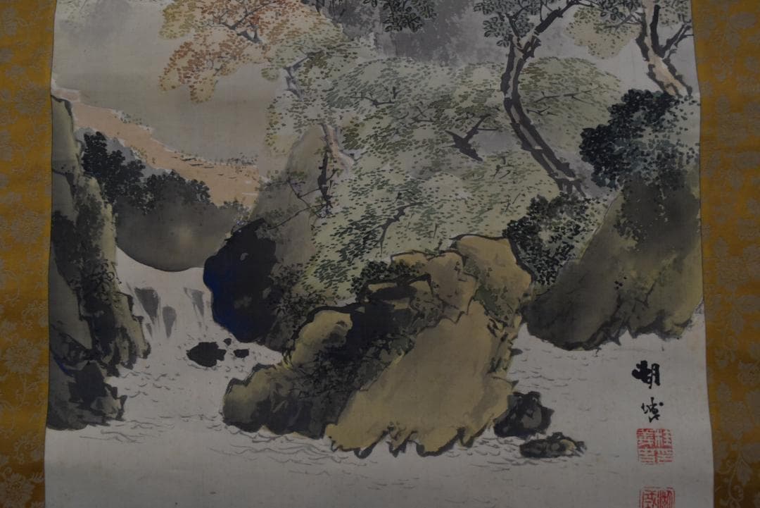 桂田湖城/秋渓山水図/秋景山水図/掛軸☆宝船☆Z-738 掛軸〈国宝 秋冬山水図〉(冬景) 雪舟京都便利堂オンラインショップ