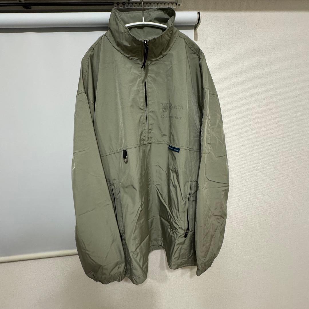 【特価！】SPECIALGUEST×RICE28ハーフジップ　カーキ2XL