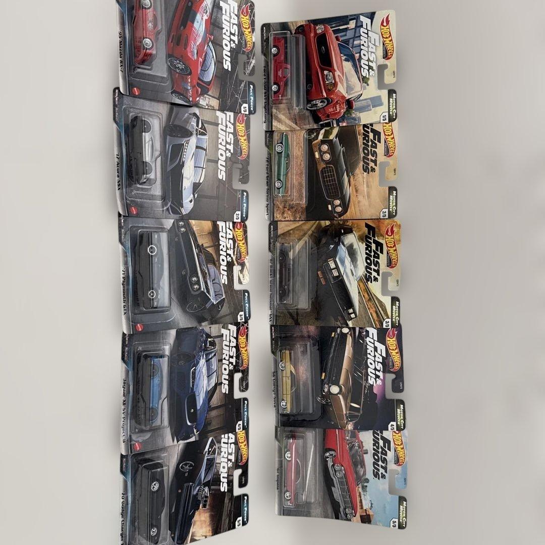 Hot Wheels Fast & Furious ミニカー10台セット