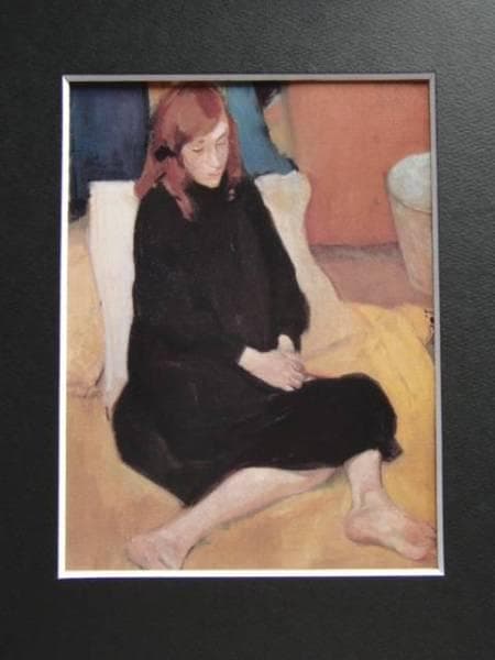 ジュル・パスキン、女学生、希少な画集より、新品高級額装付、版上サイン入り