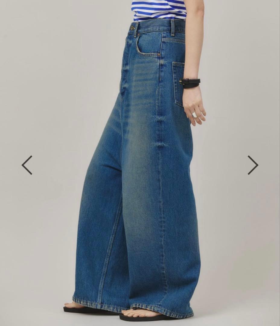 卸売 通販ファッション - Curensology &RC スーパーワイドルーズデニム 34