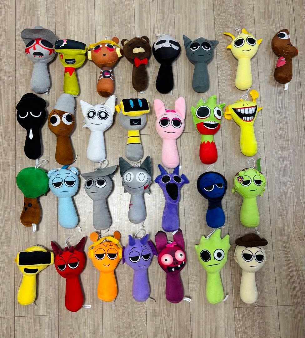 YouTubeで大人気！スプランキーぬいぐるみ29体セット Qoo10] スプランキー ぬいぐるみ 大きい サイズ