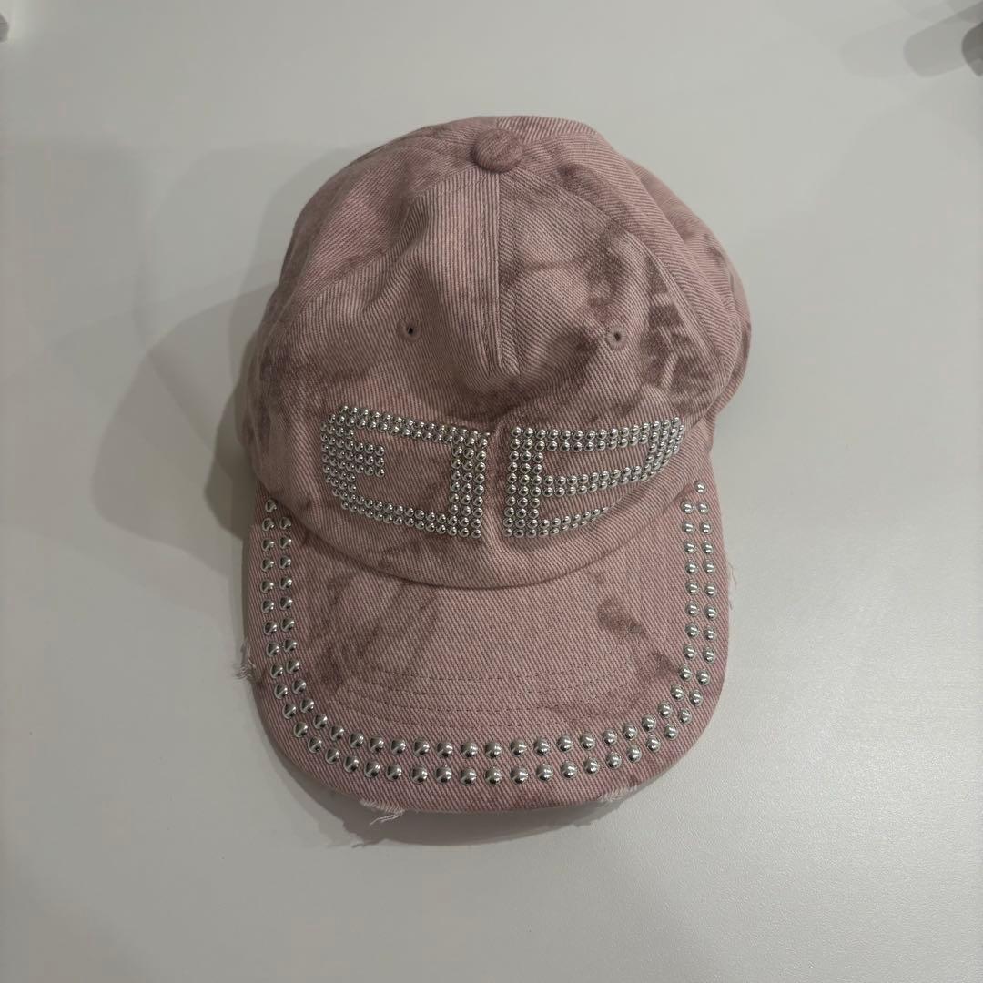 BEEDENキャップピンク BD STUDS DAMAGE CAP – BEEDEN