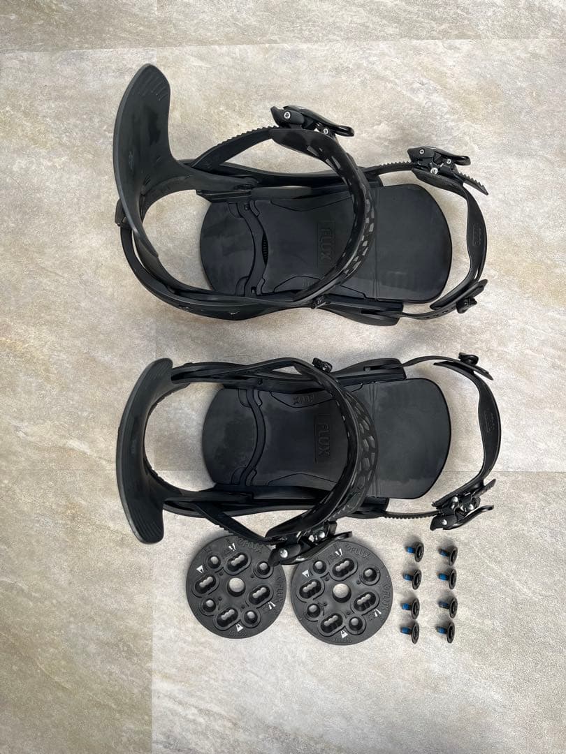 FLUX EM スノーボードビンディング Lサイズ ブラック