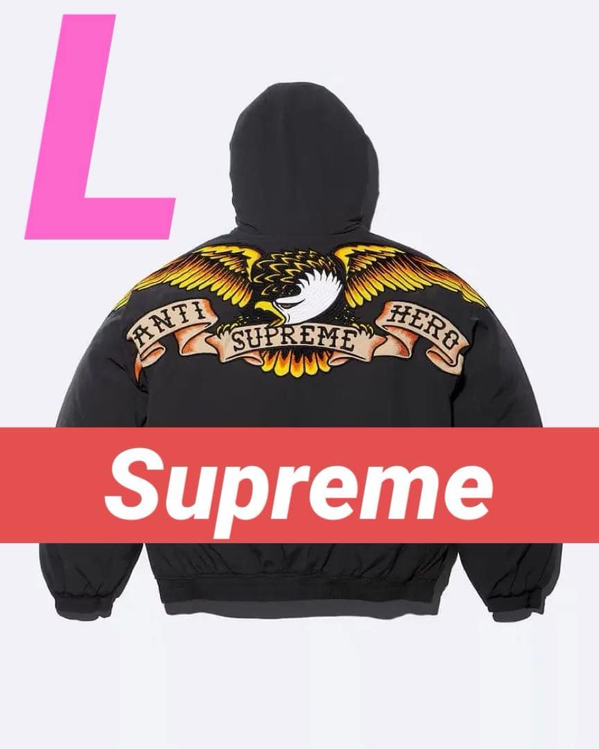 ジャケット・アウター Supreme x ANTIHERO Stadium Jacket Black