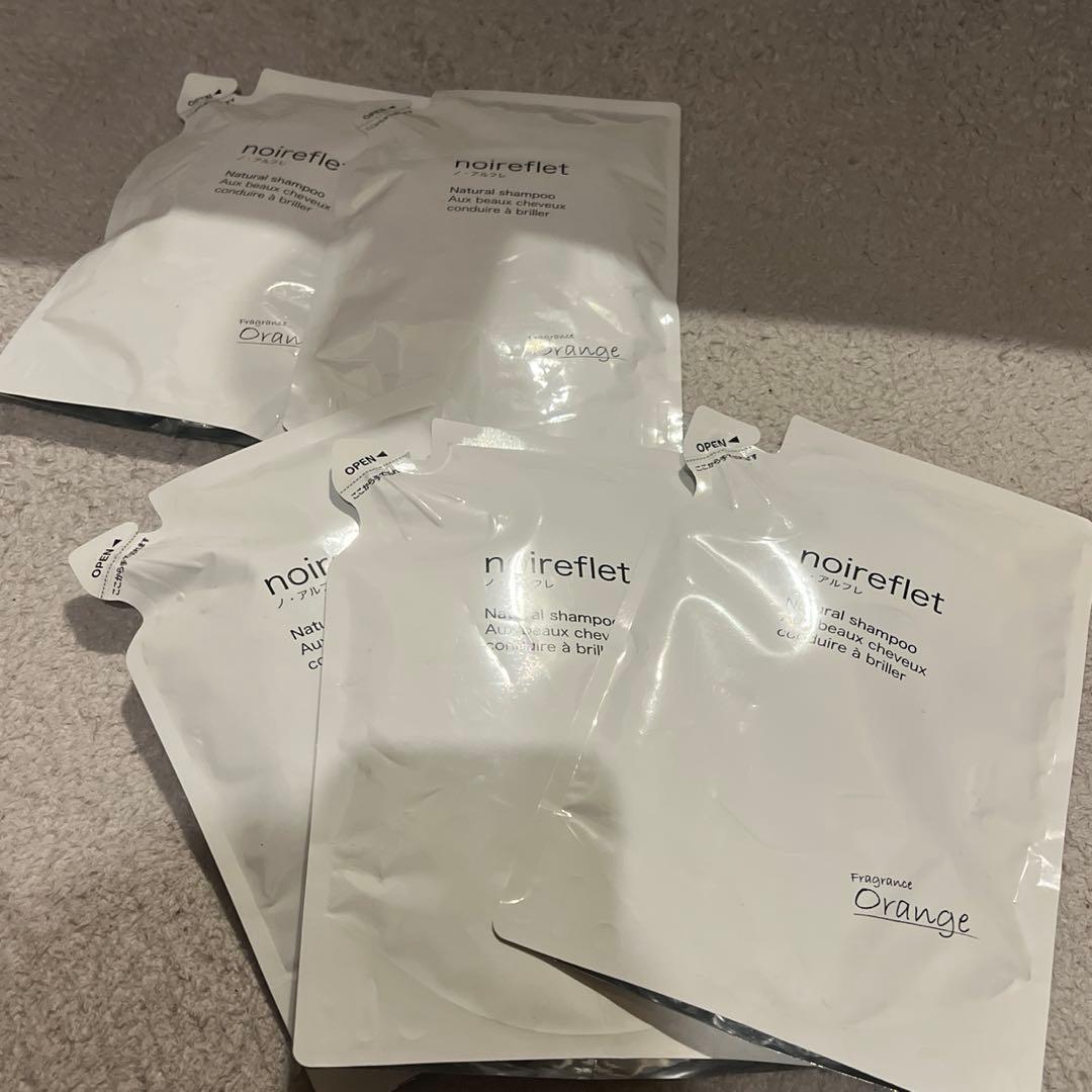 ノアルフレnoireflet ナチュラルシャンプー オレンジ香5袋セット