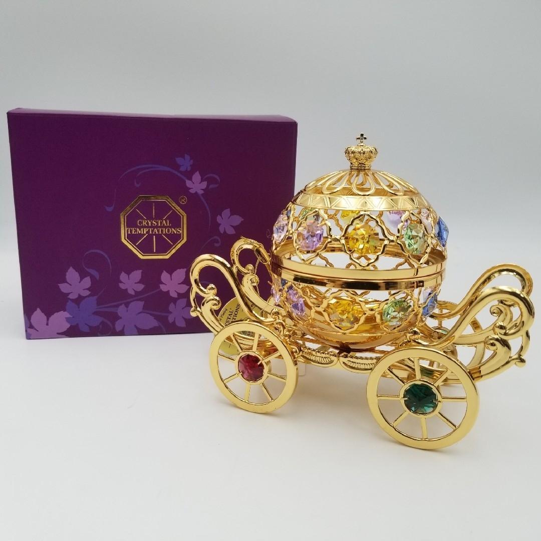 新品未使用 SWAROVSKI スワロフスキー スペクトラ 馬車小物入れ