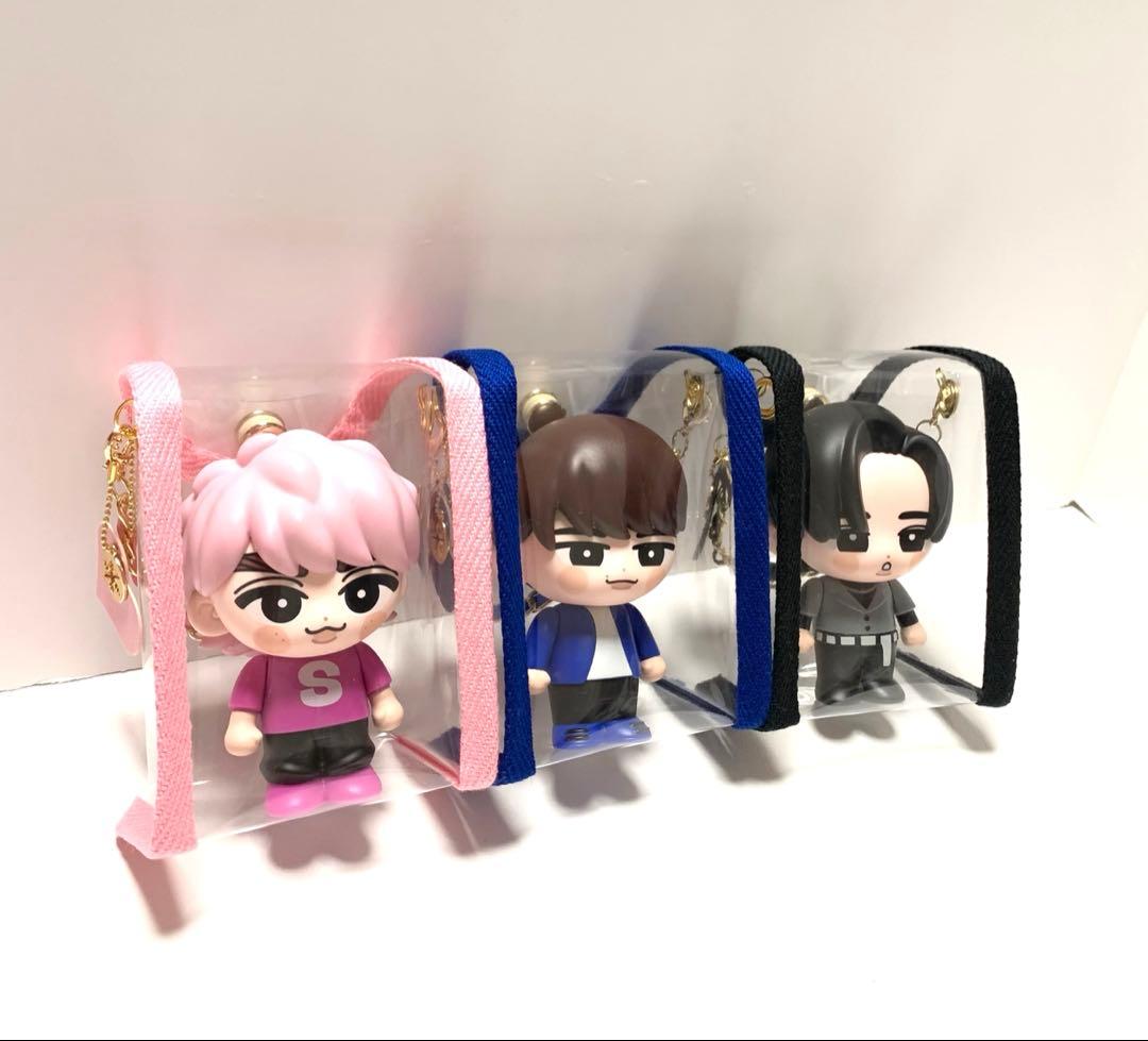 めろんぜりー様専用 すのチルソフビポーチ ピンク 青 黒 SnowManチル