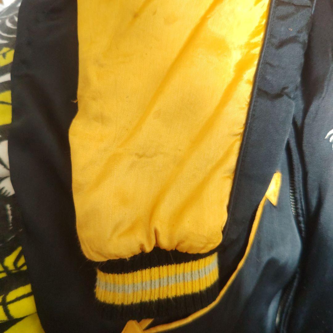 つ*し様 人気モデル クロップドヘッズ スカジャン 加藤清正 イエロー