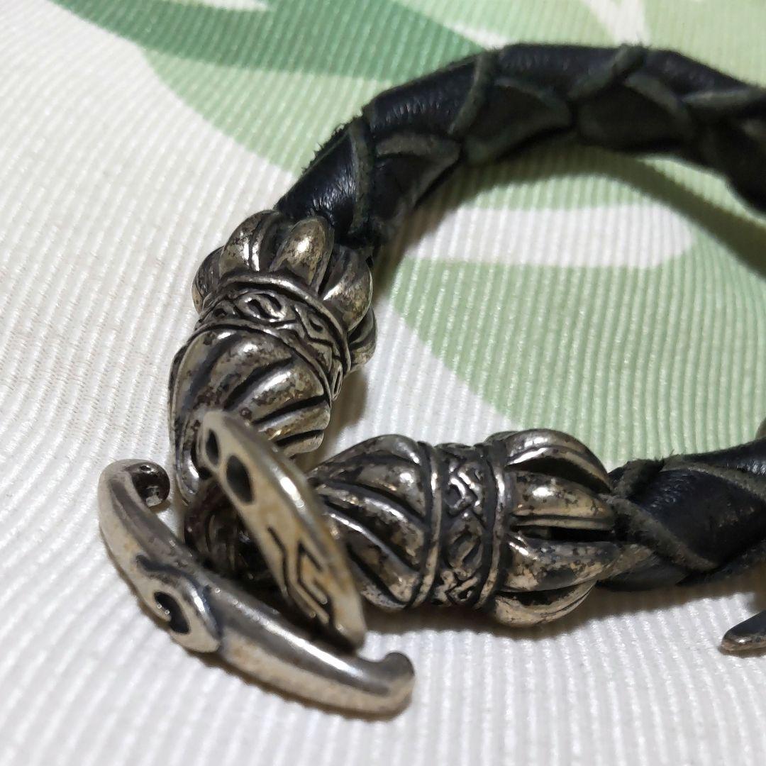 Nagual ナグァール シルバー925 鹿革 ブレスレット ヴィンテージ