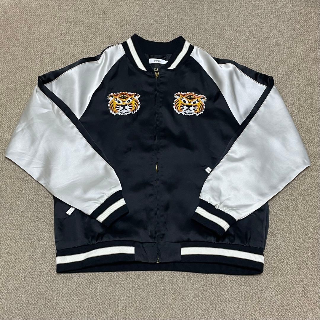 グラニフ graniph オーサムタイガー スカジャン 黒 ジャケット M